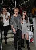 Lindsay Lohan shops at American Apparel with friends
