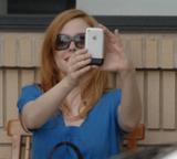 Rose McGowan taking pictures